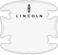 iPick Image for Lincoln Logo Universal Car Door Handle Cup Protector Clear Decal Stickers, Pair - Official Licensed
