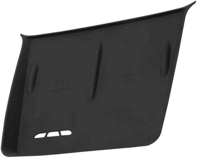 Center Console Wireless Charging Pad, Silica Gel, Compatible with BYD Sealion 07 EV 2024–2025, Black, 1 pc