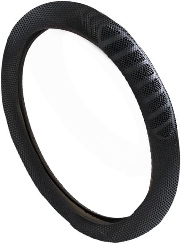 Mytee Products 2 Pack 18" Semi Truck Steering Wheel Cover for Heavy-Duty Trucks - Extra Large Black 18" Steering Wheel Cover Sweatproof, Breathable and Anti-Slip Grip - Vehicle Accessories