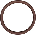 Wood Car Steering Wheel Cover Rubber Inner Ring All Car Universal Four Seasons Universal Thin Fiber Leather Anti-Slip 16 17 18 19inch for Truck (16inch, Brown)