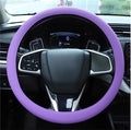 Cool Anti-Slip Silicone Steering Wheel Protector - Universal Car Steering Wheel Protective Cover - Summer Easy to Clean Silicone Car Steering Wheel Cover (Purple)