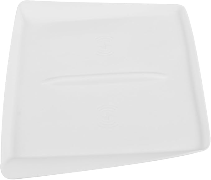 NUOBESTY Charging Pad for Silicone Non- Center Console Mat Easy Installation Design White Interior Accessory for Phone Charging