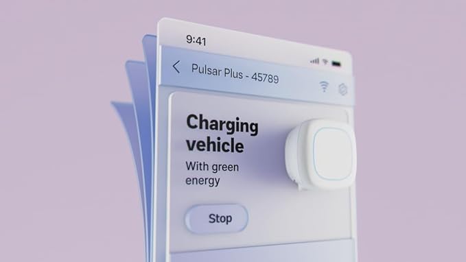 Wallbox Pulsar Plus Level 2 EV Charger 48 Amp - 11.5kW 240V Wall Home EV Charger - J1772 25ft Cable - Outdoor and Indoor EVSE - Energy Star and UL Certified - Assembled in USA - Black Matte