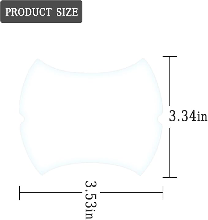 Carbon Fiber Car Door Protector - 8PCS Anti-Scratch Film, Non-Marking, Self-Adhesive for All Cars (Clear)