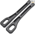 AFSONGOO 2 Pack Car Seat Gap Filler, Universal Fit PU Car Seat Gap Plug to Fill The Gap Between Seat and Console, Car Seat Crevice Blocker Stop Things from Dropping (Black)
