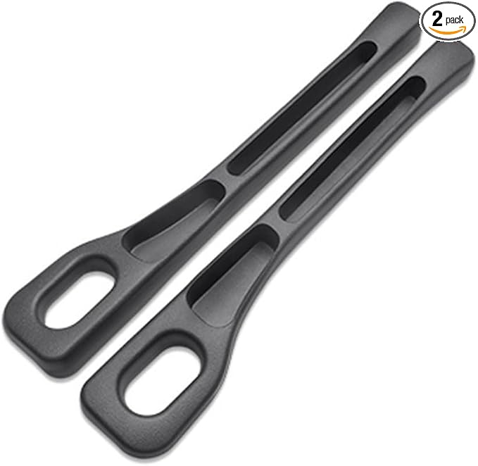 AFSONGOO 2 Pack Car Seat Gap Filler, Universal Fit PU Car Seat Gap Plug to Fill The Gap Between Seat and Console, Car Seat Crevice Blocker Stop Things from Dropping (Black)