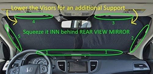 Car Windshield Sun Shade for Trucks SUV Minivan Crossover (D4)