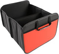 Zenithide Car Trunk Organizer with, Collapsible Car Trunk Storage Organizer, Car Organizer and Storage for SUV, Truck, Sedan 21.7x17.7x13.4 Inches (Orange)