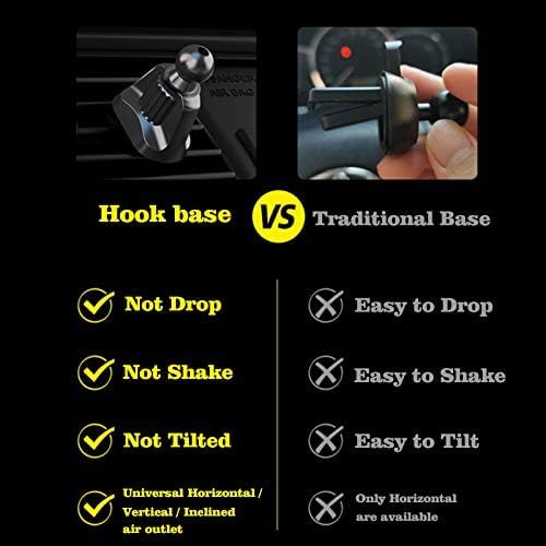 Car Air Vent Clip for Diameter 0.67inch （17mm） Joint Ball Cell Phone Holder for Car & Wireless Car Charger