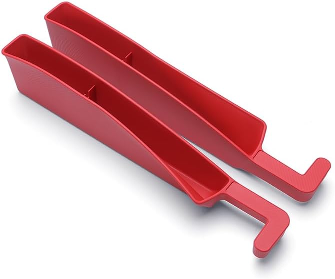 Edotim Car Seat Gap Filler, Seat Gap Organizer with Phone Holder, Car Seat Accessories, Car Organizer Fit SUV Truck-2PCS Red