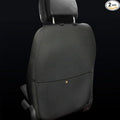HCMAX 2 Pack Kick Mat Car Seat Back Protector Waterproof Easy to Clean Multifunctional Organizer Storage Bag Travel Accessory PU Leather Black