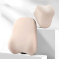 2 PCS Truck Headrest & Lumbar Support Cushion for Mack Granite 2001–2025, Ergonomic Memory Foam Cushion for Back and Neck for Neck Back Pain Relief, Adjustable Straps,C Beige