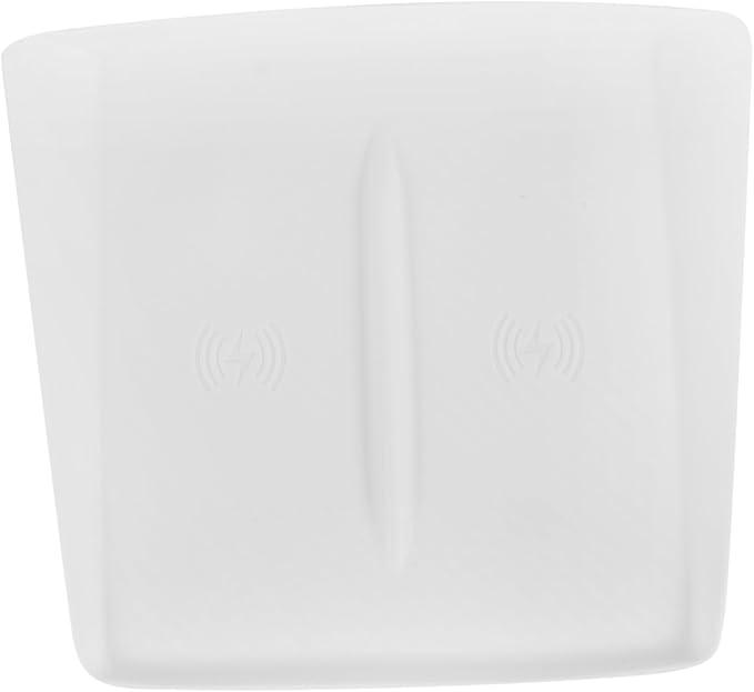 Center Console Charging Mat - Silicone Pad for Model Easy Installation Compatible Induction Chargers White Color