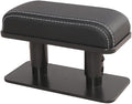 KACEPAR Arm Wrist Rest Support Adjustable Height Comfort Pad, Car Door Armrest Rest Pad Adjustable Height Car Armrest Left Elbow Support, Universal Fit for Most Car - Black with White Stitches
