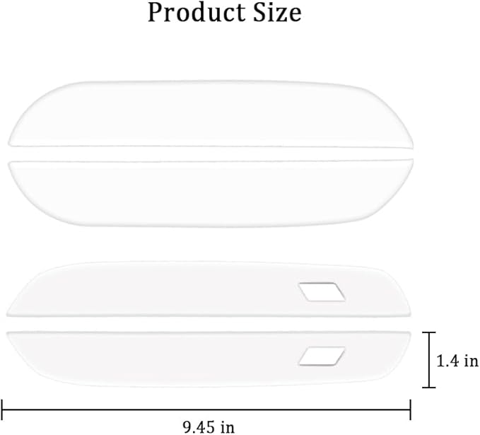 Car Exterior Door Handle Sticker Compatible with BMW X3 M50 xDrive 2025 2026, Door Handle Protector Trim (Transparent)