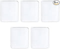 Sticky Gel Pads, Double Sided Adhesive Pads, Removable Traceless Gripping Pad, Washable Reusable Transparent Anti Slip Pad for Car Dashboard Office Home DIY Craft (5PCS)