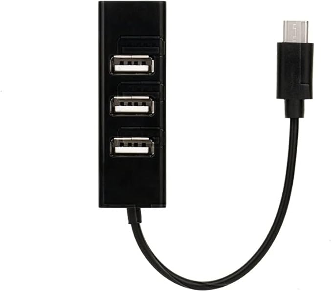 Type-C to 4-Port USB 3.0 Hub USB 3.1 Adapter Drop Shipping Adapter Car Charger Cable Converter (Color : Black) (Black)