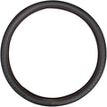Wood Car Steering Wheel Cover Rubber Inner Ring All Car Universal Four Seasons Universal Thin Fiber Leather Anti-Slip 16 17 18 19inch for Truck (16inch, Black)