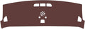 Leather Dashboard Cover Compatible with Mercedes EQA (NO HUD,Dash Board Cover mat Anti-Slip Sun-Proof and dust-Proof(Brown)
