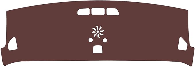 Leather Dashboard Cover Compatible with Mercedes EQA (NO HUD,Dash Board Cover mat Anti-Slip Sun-Proof and dust-Proof(Brown)