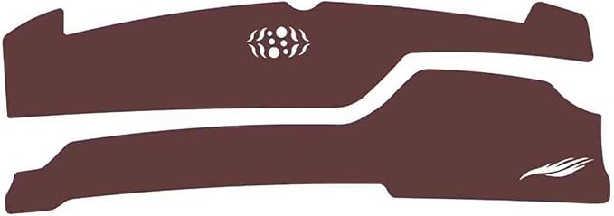 Leather Dashboard Cover Compatible with Ford Mondeo（Short Screen） 2022,Dash Board Cover mat Anti-Slip Sun-Proof and dust-Proof(Brown)