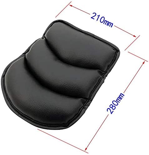 Soft PU Leather Car Armrest Pads Univeral Vehicle Auto Center Consoles Armrest Padding Protective Case Pillow Pad Cover Cushion Armrest Pillow (Brown)