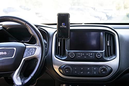 Course Motorsports DirectFit Magnetic Phone Mount and Car Phone Holder for Chevrolet Colorado/GMC (Canyon 2015+) (Automatic Gripping Charger (Black))