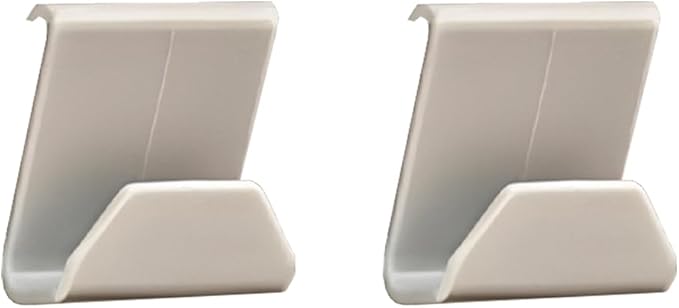 2PCS Car Co-Pilot Glovebox Hooks, Front Passenger Seat Glovebox Storage Hanger for Purse Key Umbrella Cable, Multifunctional Glove Compartment Holder Organizer Hook, Universal Fit (Beige)