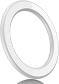 Magnetic Ring Holder for iPhone 14 13 12 Magnet Wall Mobile Phone Holder Magnetic Car Phone Stand for magsafe case (White 1 pcs)