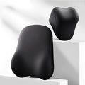 2 PCS Truck Headrest & Lumbar Support Cushion for Mack Granite 2001–2025, Ergonomic Memory Foam Cushion for Back and Neck for Neck Back Pain Relief, Adjustable Straps,A Black