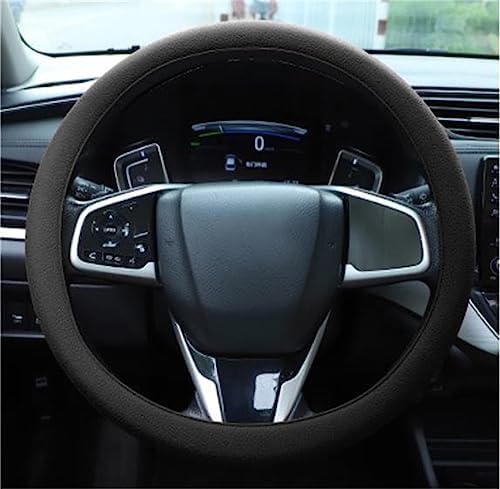 Cool Anti-Slip Silicone Steering Wheel Protector - Universal Car Steering Wheel Protective Cover - Summer Easy to Clean Silicone Car Steering Wheel Cover (Black)