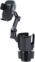 Elecphbo Cup Holder Phone Mount for Car, 2 in 1 Cell P Car Mount 360 Rotation Cup Holder Expander for Stanley 10-40oz Drink Bottles, Mugs and Phone Compatible with iPhone Samsung