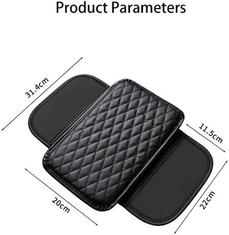 Car Armrest Cover for Nissan Sentra 1982–2025 2026 B18, Center Console Pad, Leather Armrest Box Protector, Waterproof Anti-Scratch Console Lid Cushion,Comfort Interior Accessories,C-Gray