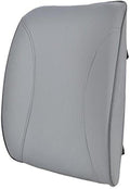 BDK BS-300-GR Durable Foam Lumbar Support 3D Balanced Firmness Cushion-Lower Back Pain Relief-Best for Office Chair, Car Seat, Recliner, Gray