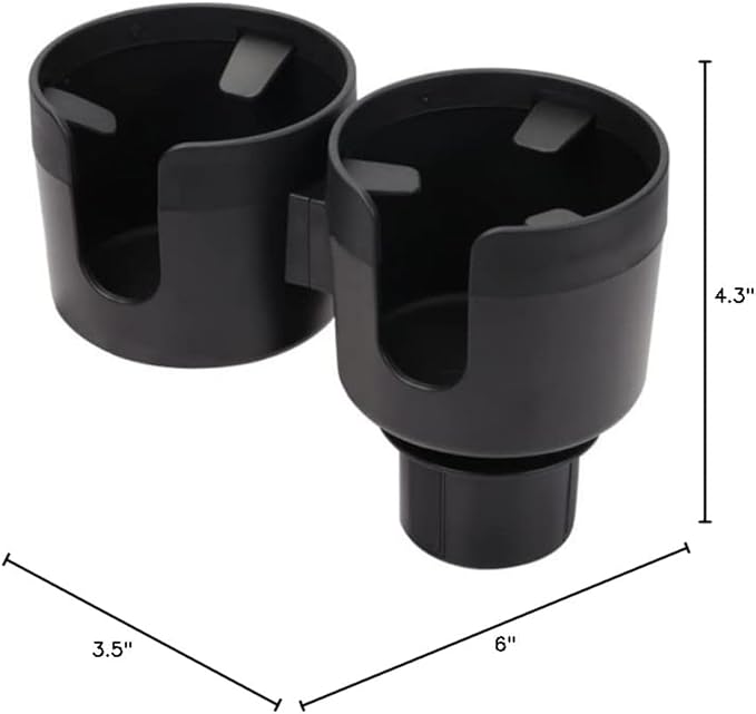 Cup Holder Expander for Car, 2 in 1 Cup Holder Phone Mount with Adjustable Base, Car Cupholder for Yeti Hydro Flasks 16-40oz Cup, 32/40 oz Large Bottles Drink Mugs,Big Cup-Large