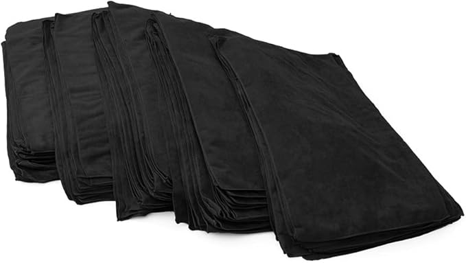 The Rag Company - Car Wash Microfiber Towel - Professional Detailing & Drying Towels, Lint-Free, Streak-Free, 320gsm, 16x27in, Midnight (Wholesale Case of 125)