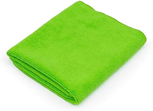 The Rag Company - Car Wash Towel - Professional Microfiber Auto Detailing and Drying Towels, Lint-Free, Streak-Free, Great for General Cleaning, 320gsm, 16in x 27in, Lime (Wholesale Case of 125)