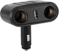 Universal Car 2 Way Cigarette Lighter Cigarette Lighter Socket Distributor Socket Multi Port Car USB Charger Adapter Can Connect Car Recorder, Cell Phone Car Charger 12-24v