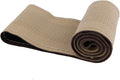 Elegant Beige Genuine Leather Car Steering Wheel Cover Men Business Style 15 Inch Fit Toyota Ford GM Accord Etc Most Cars