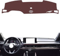 Leather Dashboard Cover Compatible with Honda Inspire (NO HUD 2023,Dash Board Cover mat Anti-Slip Sun-Proof and dust-Proof(Brown)