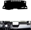 leather dashboard cover Compatible with Toyota Levin（Horizontal screen、NO HUD） 2019-2023，dash cover（black）