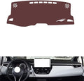 Leather Dashboard Cover Compatible with Toyota Levin（Horizontal Screen、NO HUD） 2019-2023，Dash Cover, Non-Slip Dash Cover, Dash mat Dashboard Cover, Interior Dash Covers
