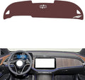 Leather Dashboard Cover Compatible with Mercedes E Class (No HUD,No Camera) 2024-2025,Dash Board Cover mat Anti-Slip Sun-Proof and dust-Proof(Brown)