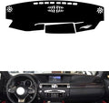 leather dashboard cover Compatible with LEX GS 2012-2018，dash cover（black）