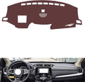 Leather Dashboard Cover Compatible with Honda CRV (HUD 2017-2021，Dash Cover, Non-Slip Dash Cover, Dash mat Dashboard Cover, Interior Dash Covers