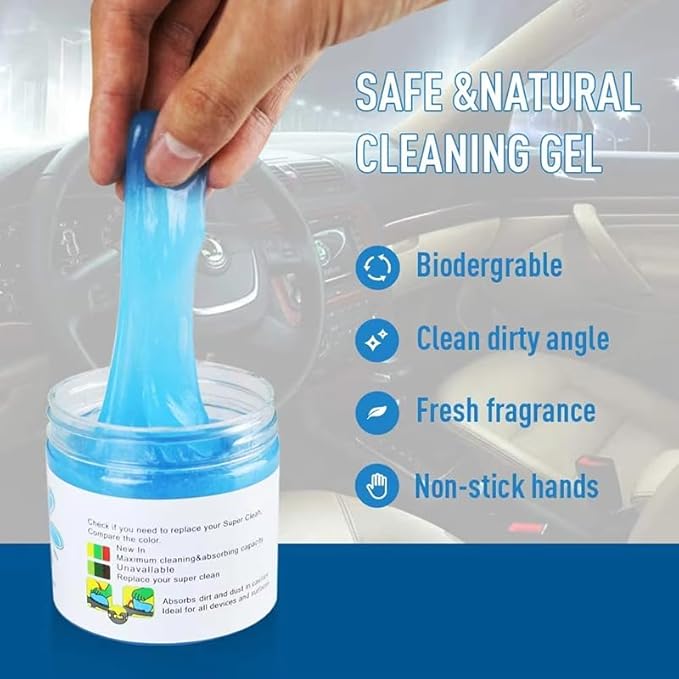 Car Cleaning Gel Compatible with MG Astor 2021+, 200g Detailing Putty for Auto Vents, Dashboard, Cup Holders - Reusable Multifunctional Dust Remover,200g*2