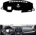 leather dashboard cover Compatible with HONDA CRV (HUD 2017-2021，dash cover（black）