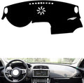 leather dashboard cover Compatible with Jaguar F-PACE，dash cover（black）
