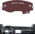 Leather Dashboard Cover Compatible with Citroen C3-XR 2015-2018，Dash Cover, Non-Slip Dash Cover, Dash mat Dashboard Cover, Interior Dash Covers