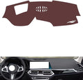 Leather Dashboard Cover Compatible with BMW X5 (HUD 2019-2022，Dash Cover, Non-Slip Dash Cover, Dash mat Dashboard Cover, Interior Dash Covers